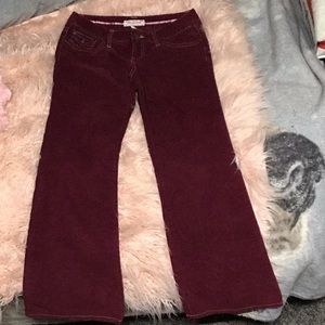 Aeropostale Corduroy Pants (Maroon)